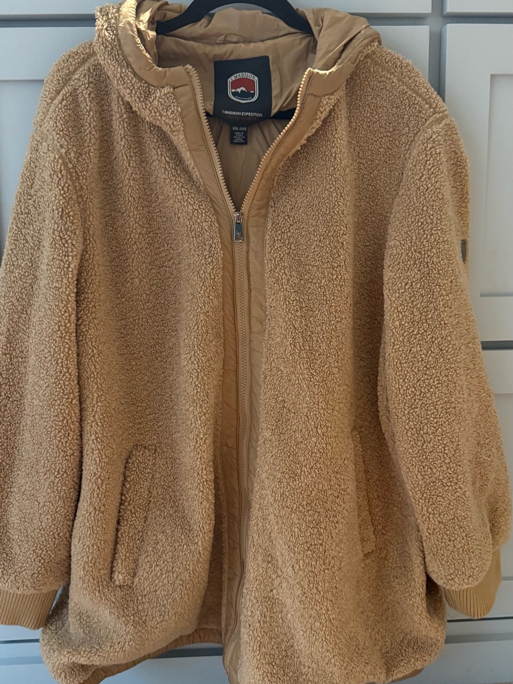 1 Madison Women's Teddy Jacket in Tan